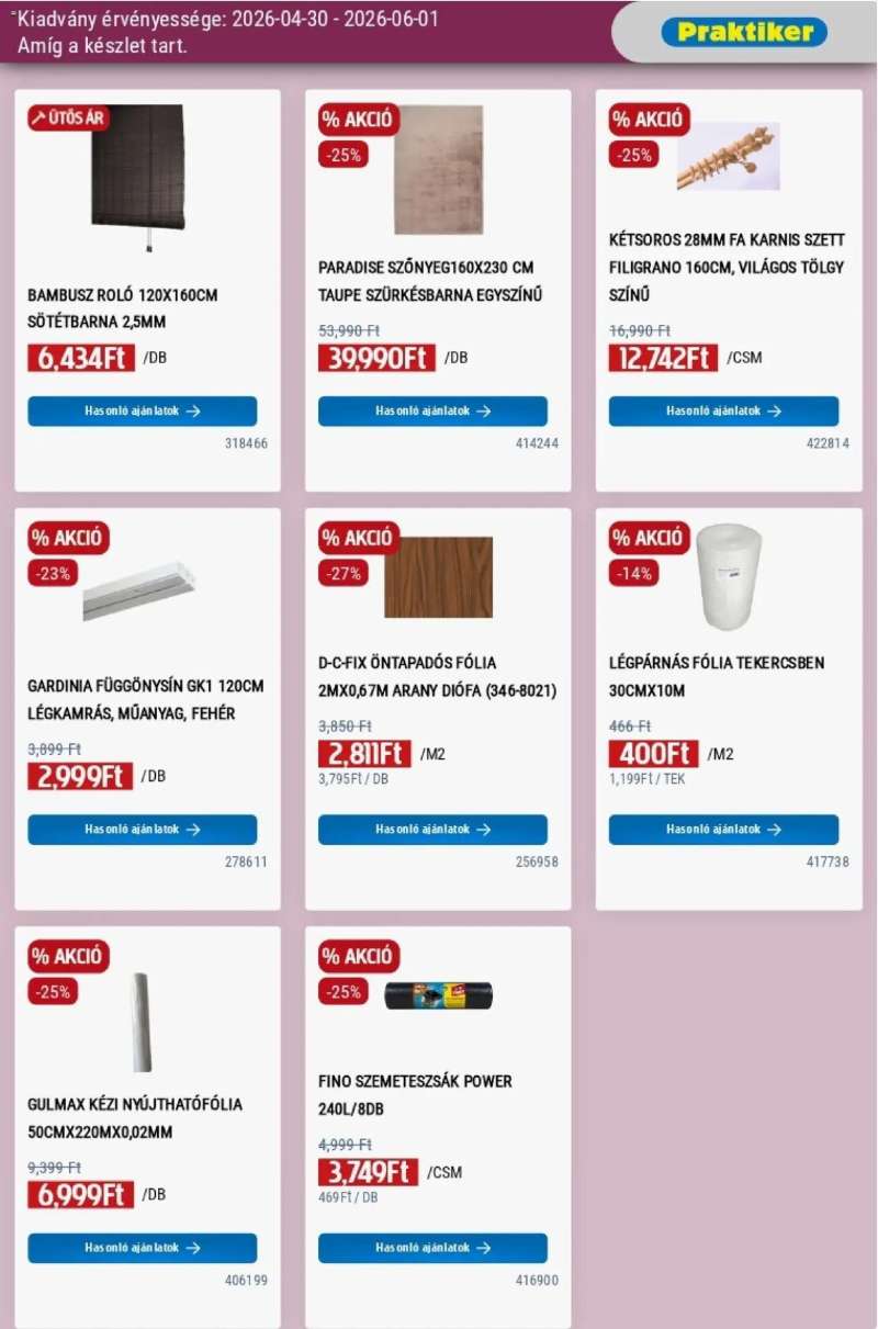 Praktiker Praktiker akciós újság 35 oldal