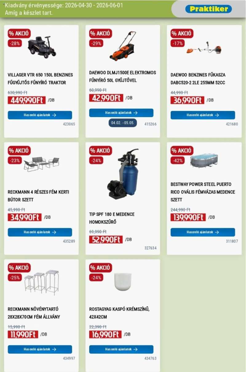 Praktiker Praktiker akciós újság 5 oldal