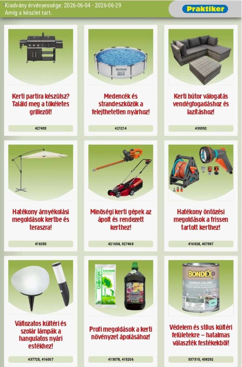 Praktiker Praktiker akciós újság 3 oldal