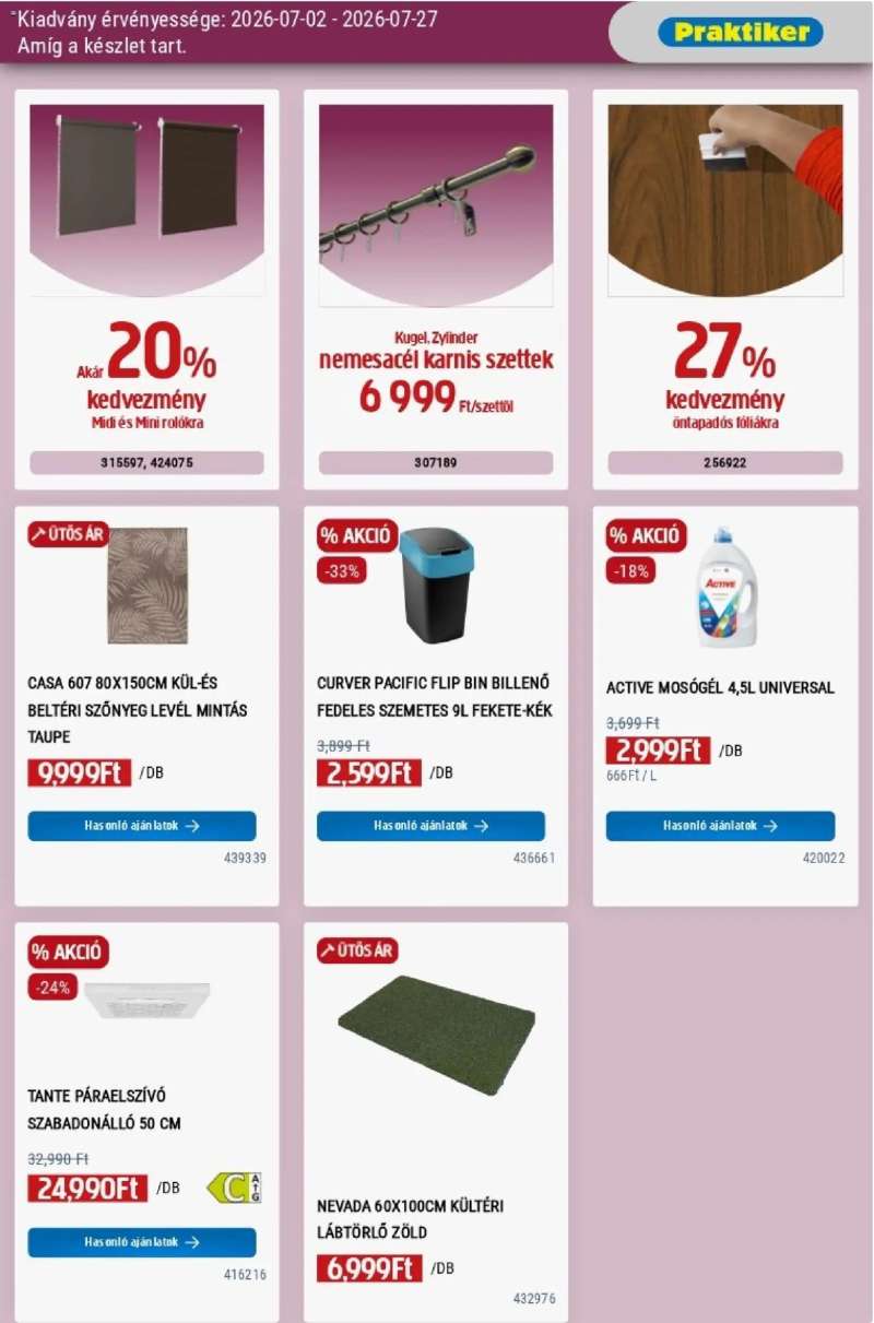 Praktiker Praktiker akciós újság 37 oldal