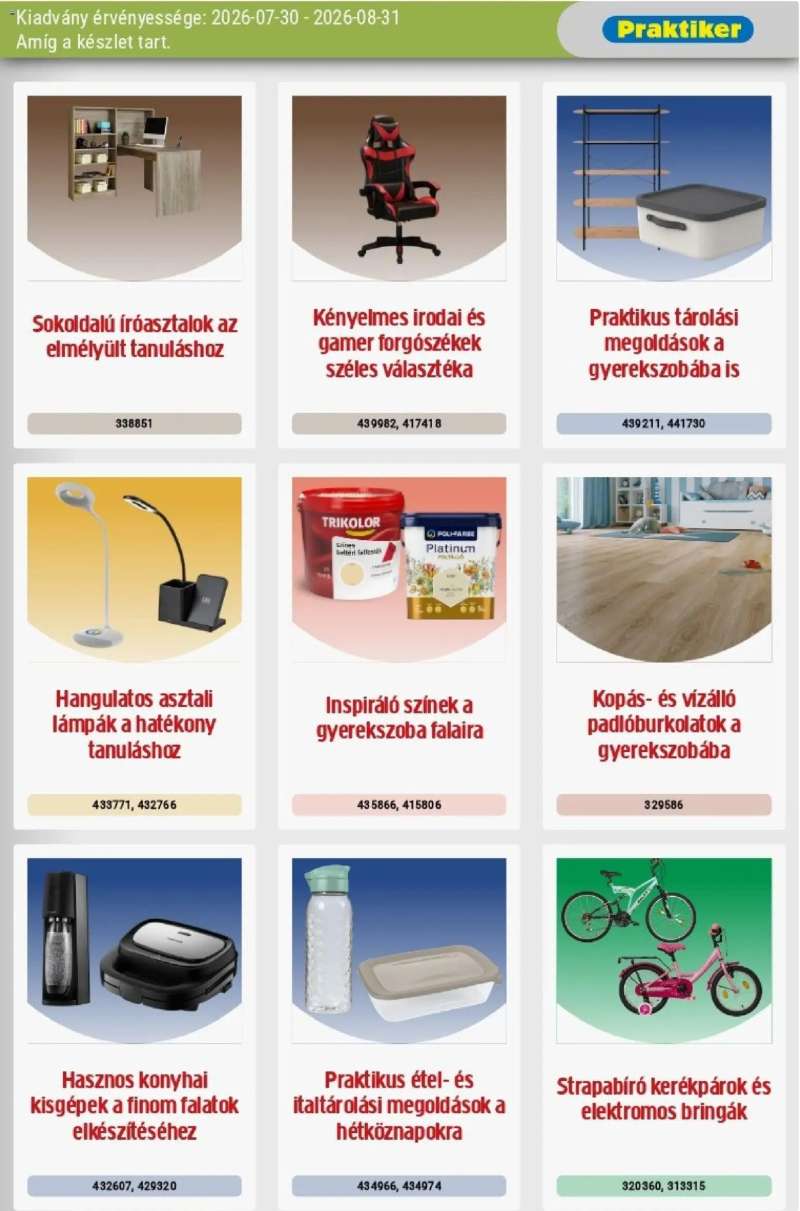 Praktiker Praktiker akciós újság 3 oldal