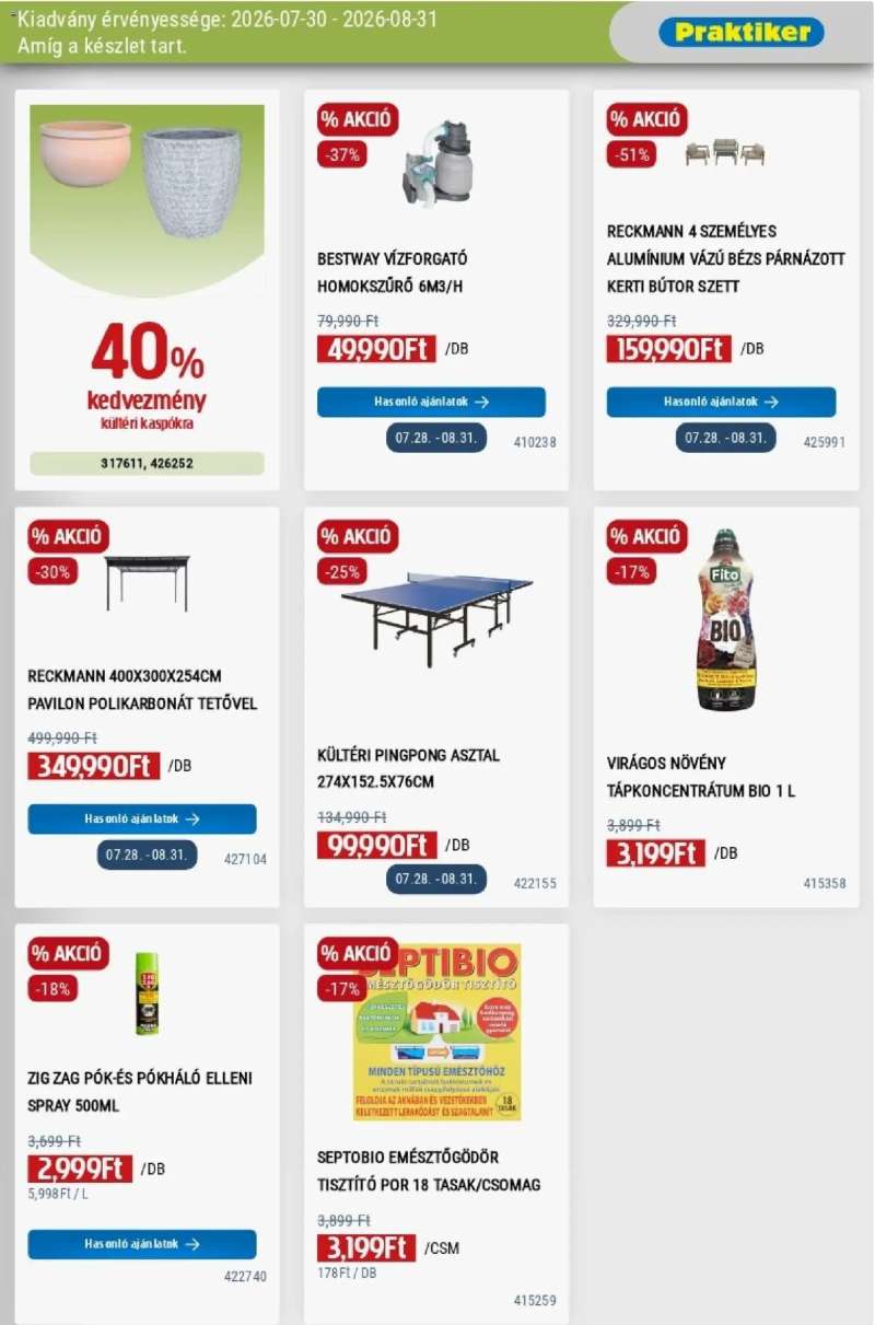 Praktiker Praktiker akciós újság 5 oldal