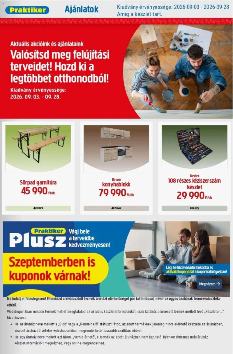 Praktiker Praktiker akciós újság 1 oldal