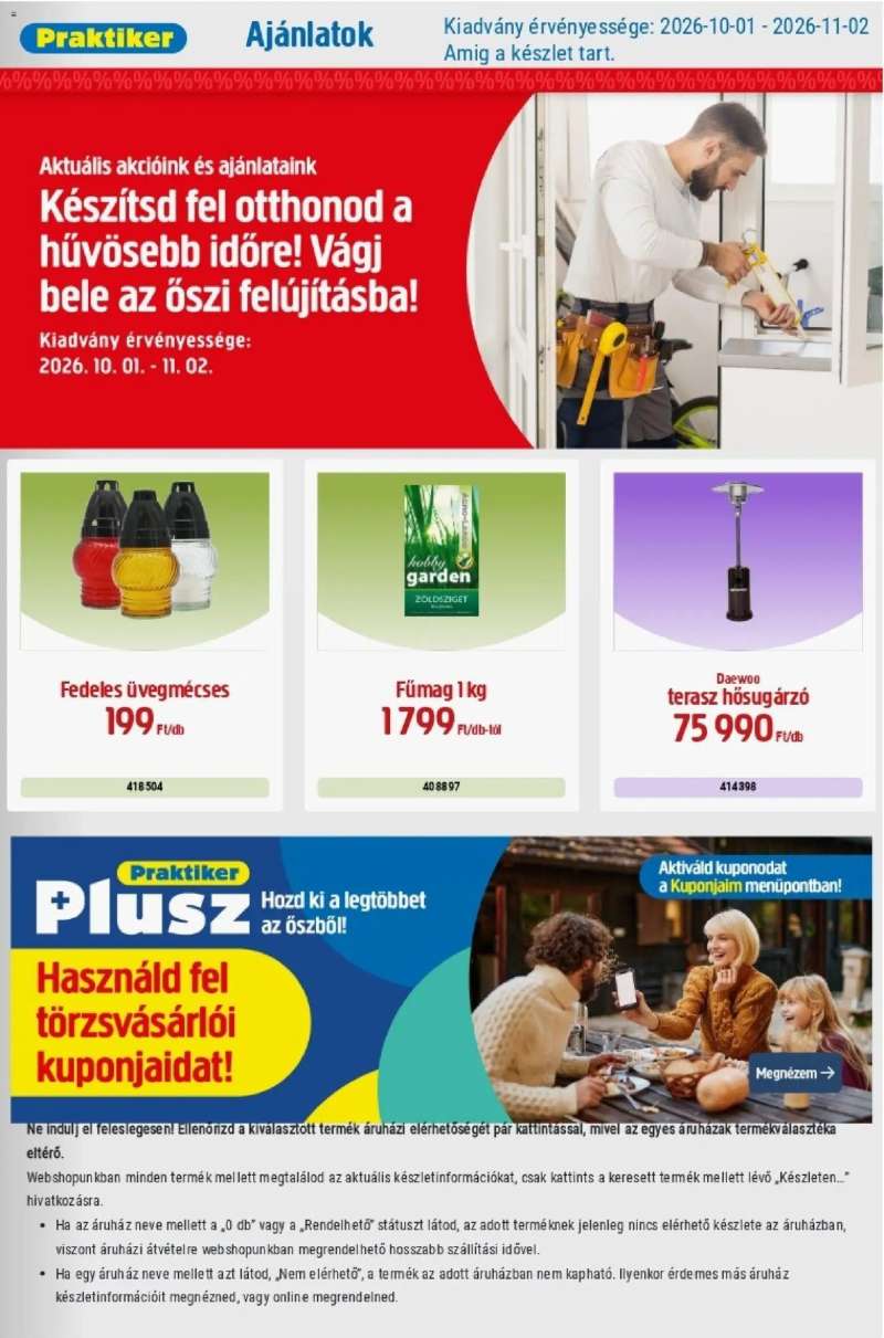 Praktiker Praktiker akciós újság 1 oldal