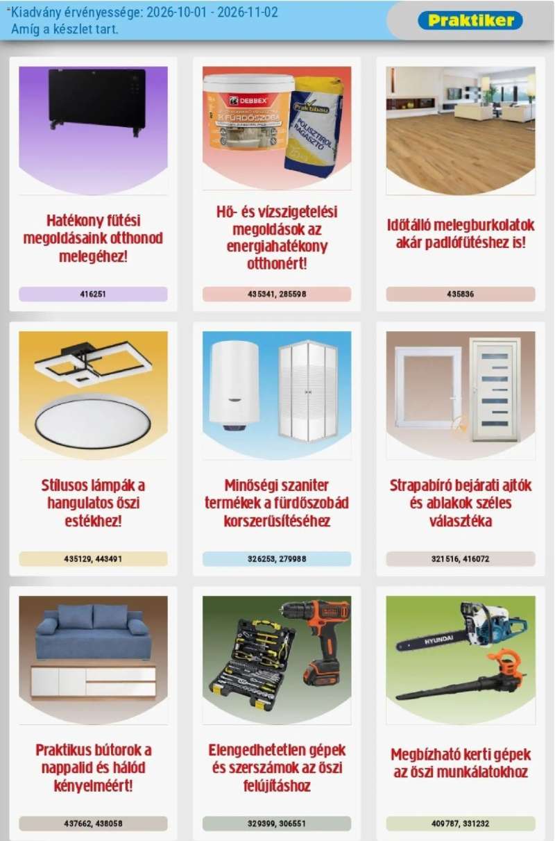 Praktiker Praktiker akciós újság 3 oldal