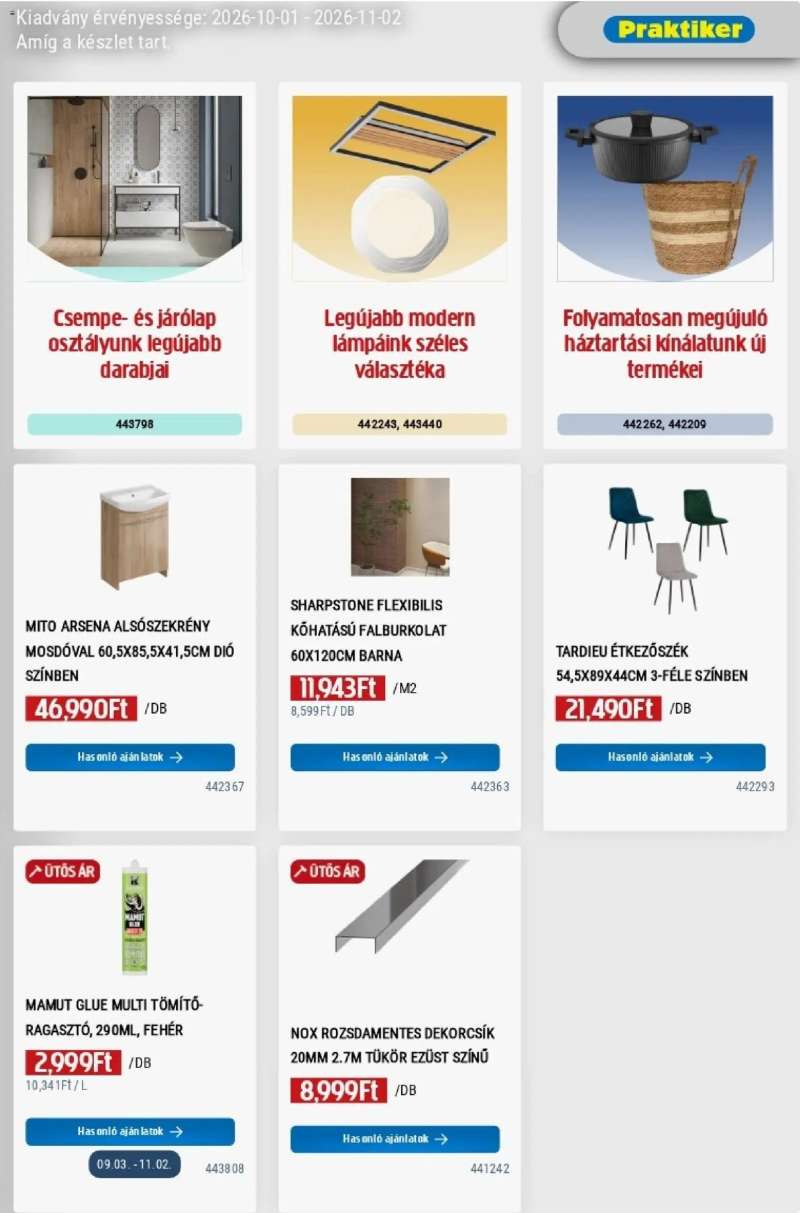 Praktiker Praktiker akciós újság 39 oldal