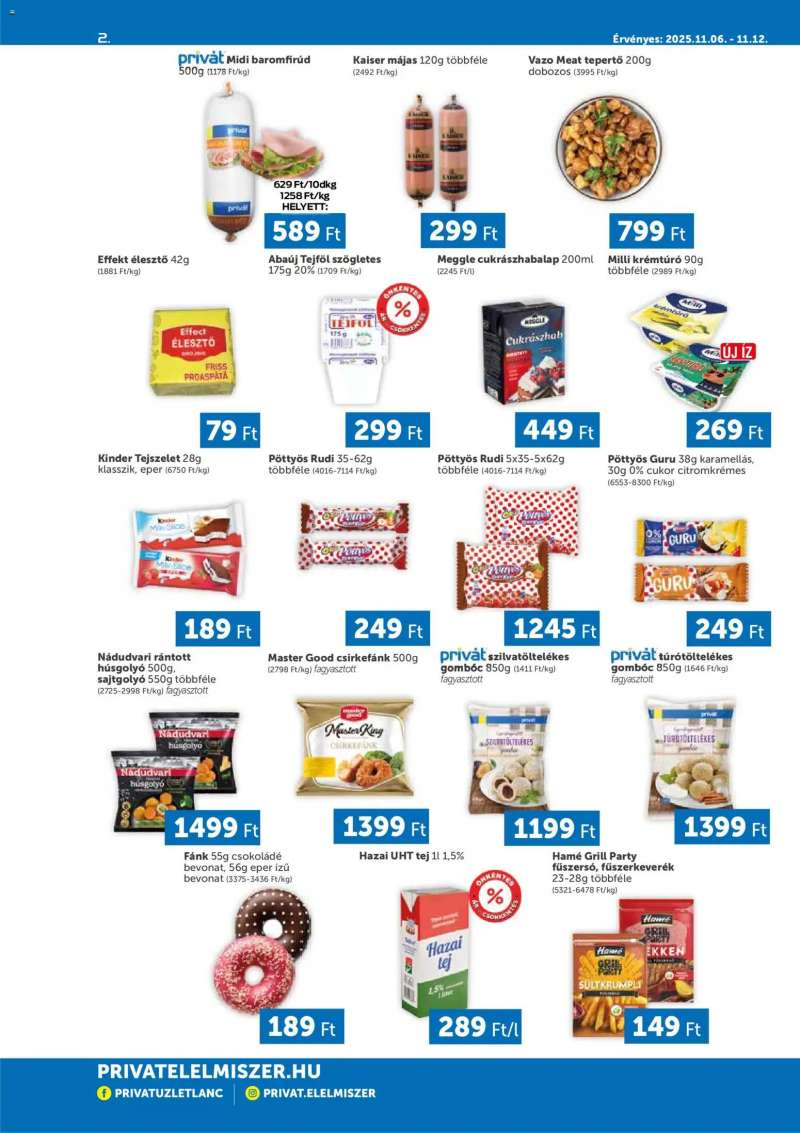 PRIVÁT Akciós újság PRIVÁT 2 oldal