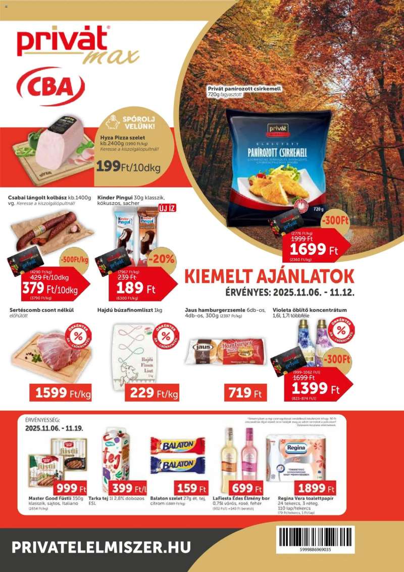 PRIVÁT Aktuális szórólap MAX 1 oldal