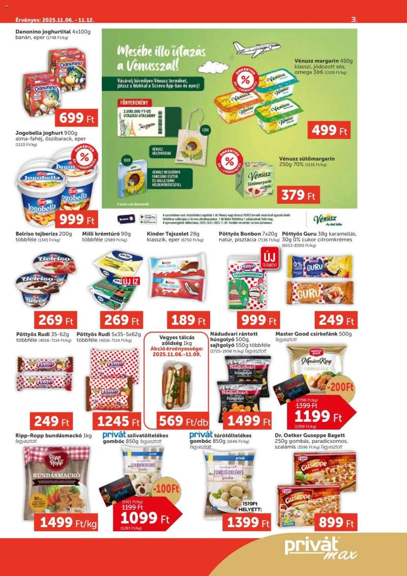 PRIVÁT Aktuális szórólap MAX 3 oldal