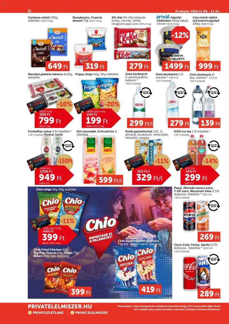 PRIVÁT Aktuális szórólap MAX 6 oldal