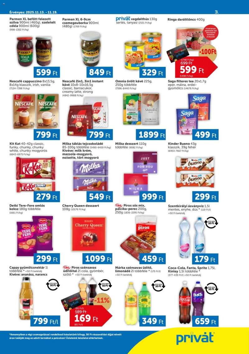 PRIVÁT Akciós újság PRIVÁT 3 oldal