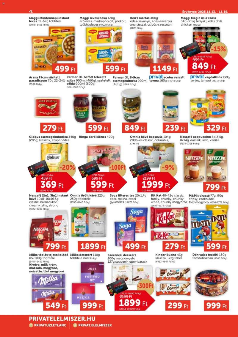 PRIVÁT Aktuális szórólap MAX 4 oldal