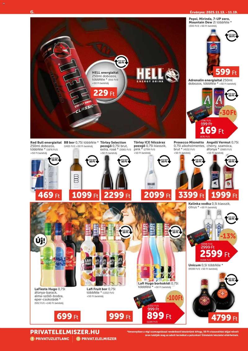 PRIVÁT Aktuális szórólap MAX 6 oldal