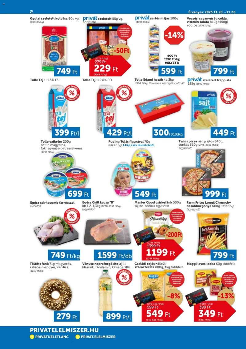 PRIVÁT Akciós újság PRIVÁT 2 oldal
