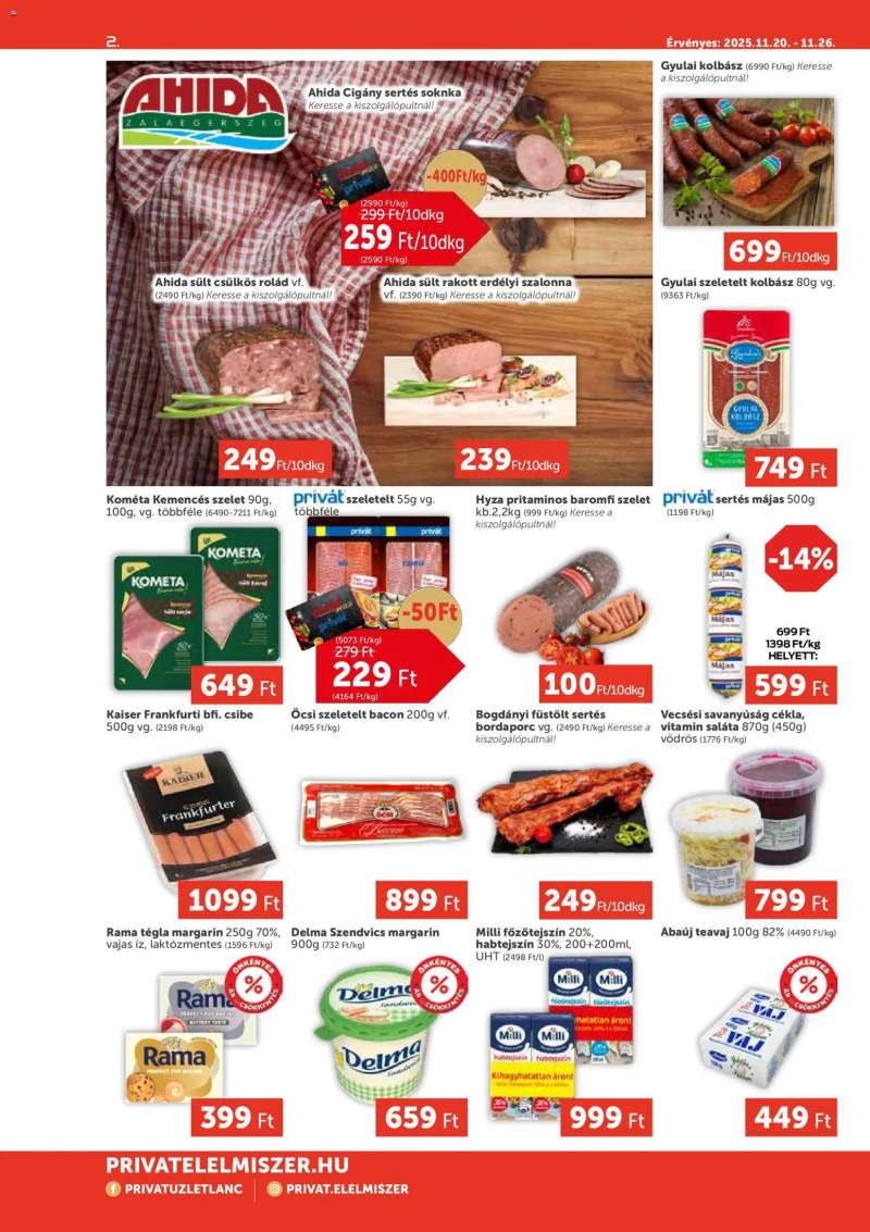 PRIVÁT Aktuális szórólap MAX 2 oldal