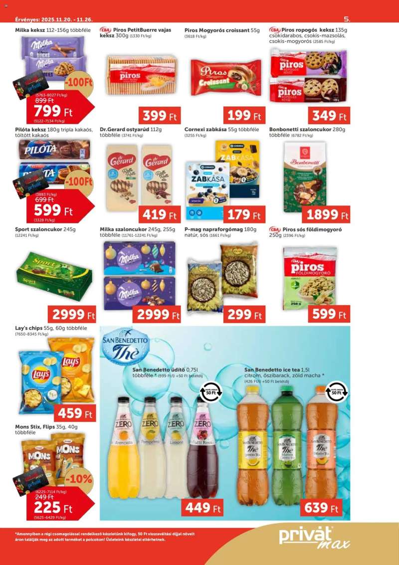 PRIVÁT Aktuális szórólap MAX 5 oldal