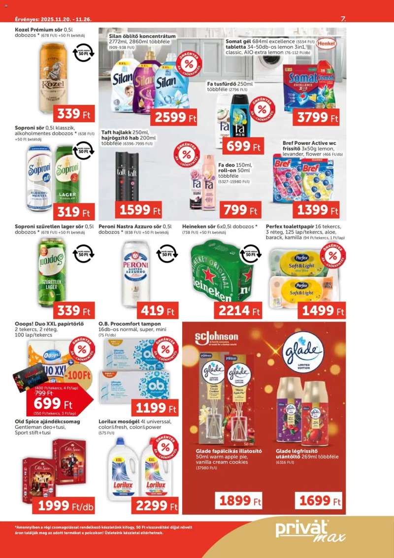 PRIVÁT Aktuális szórólap MAX 7 oldal