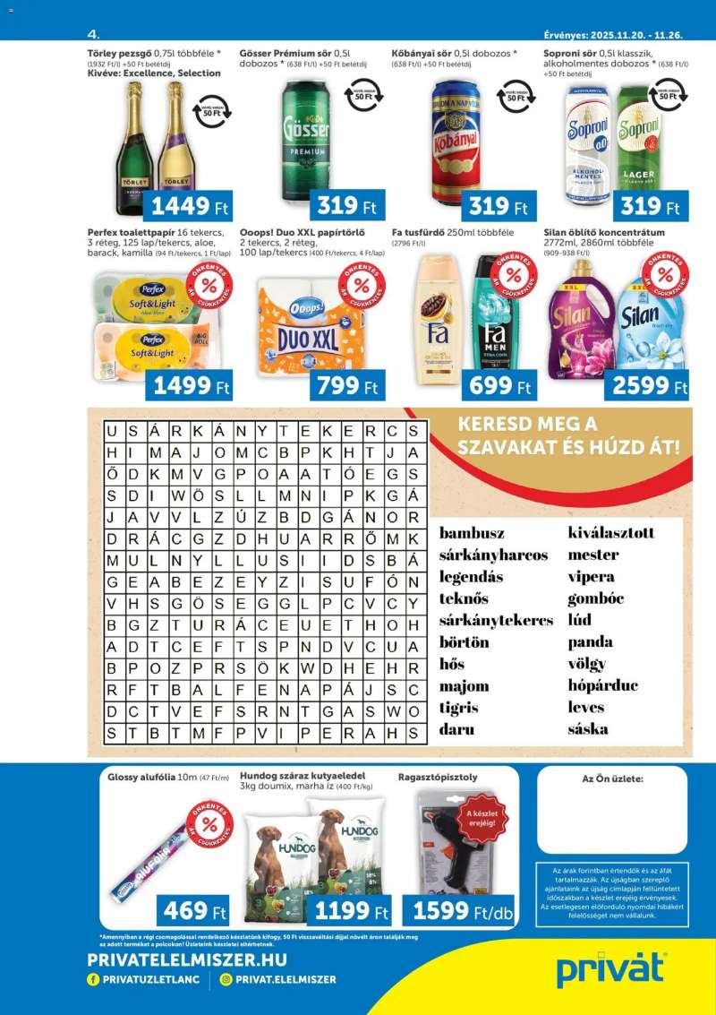 PRIVÁT Déli vármegyék 4 oldal