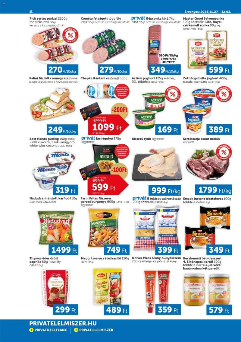 PRIVÁT Akciós újság PRIVÁT 2 oldal