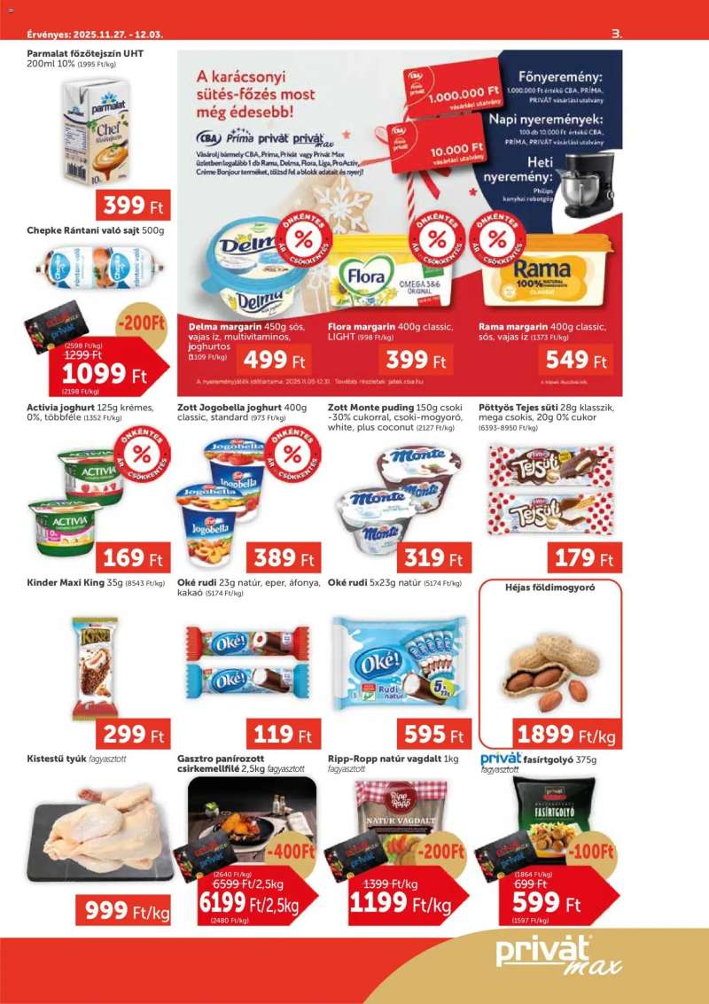 PRIVÁT Aktuális szórólap MAX 3 oldal