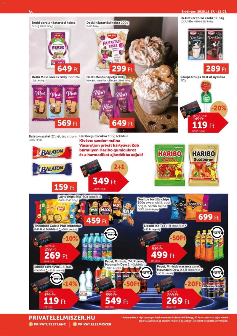 PRIVÁT Aktuális szórólap MAX 6 oldal