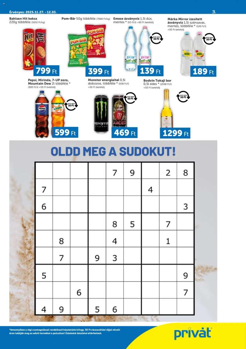 PRIVÁT Déli vármegyék 3 oldal