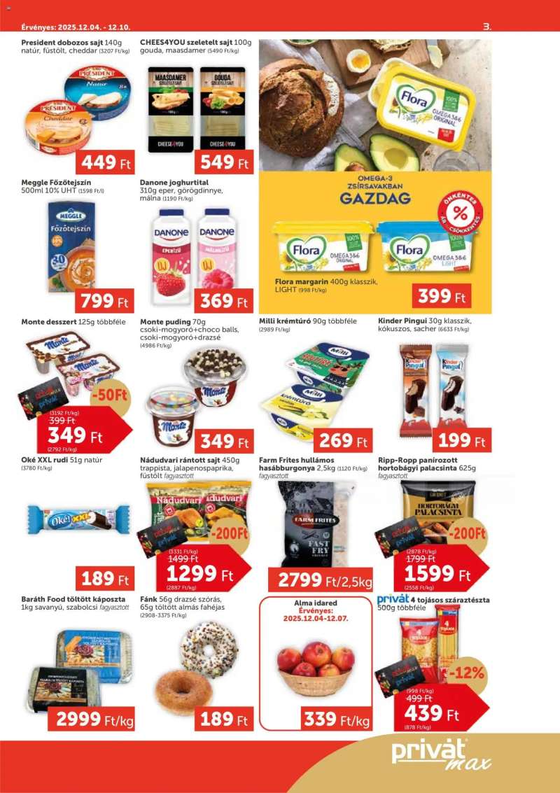 PRIVÁT Aktuális szórólap MAX 3 oldal
