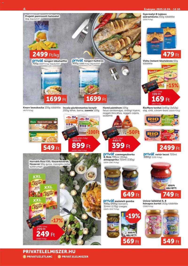 PRIVÁT Aktuális szórólap MAX 4 oldal