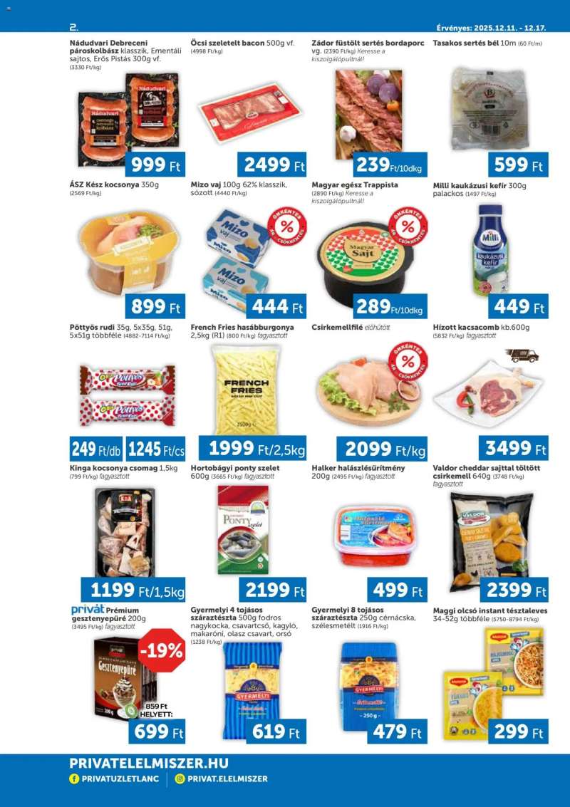 PRIVÁT Akciós újság PRIVÁT 2 oldal