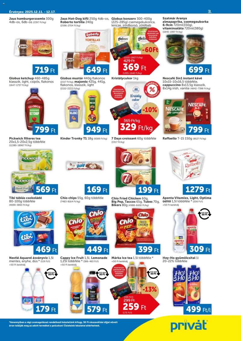 PRIVÁT Akciós újság PRIVÁT 3 oldal