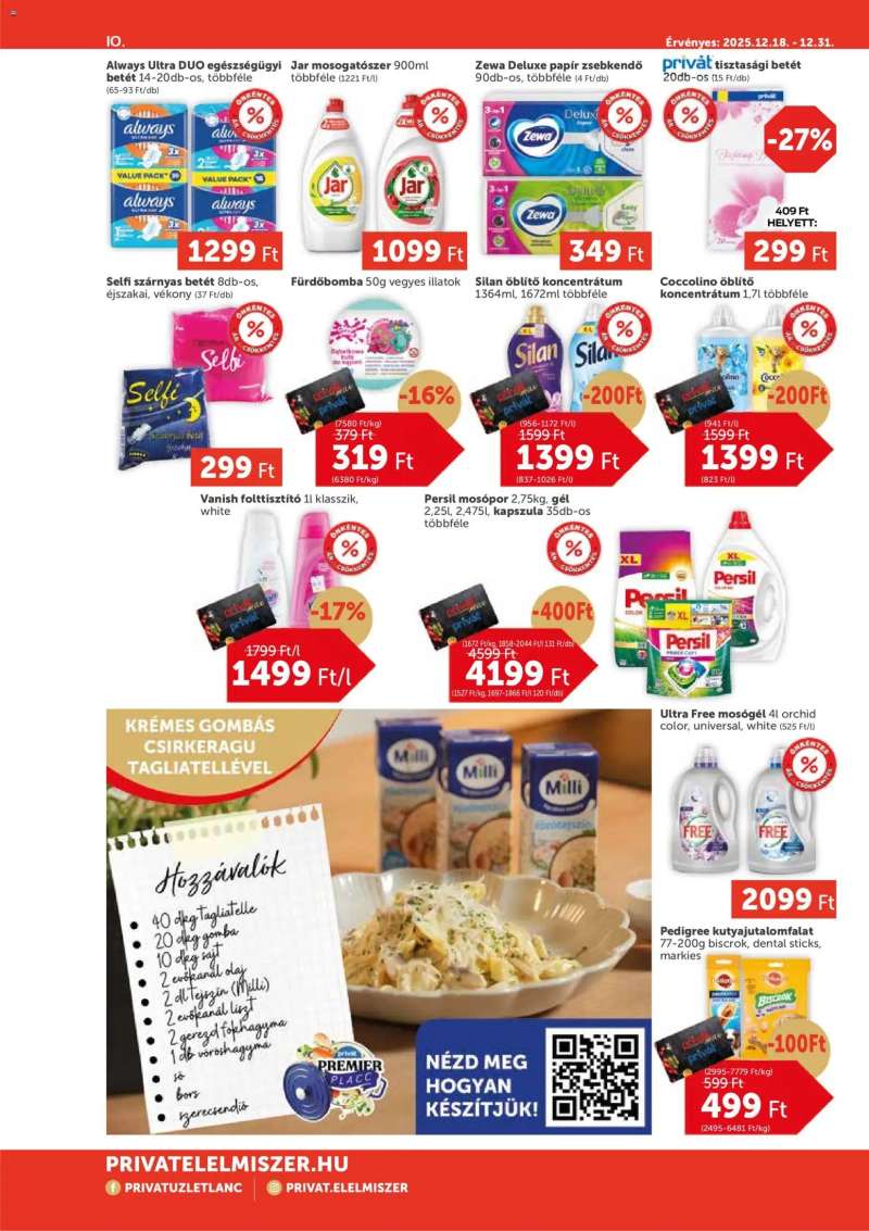 PRIVÁT Aktuális szórólap MAX 10 oldal