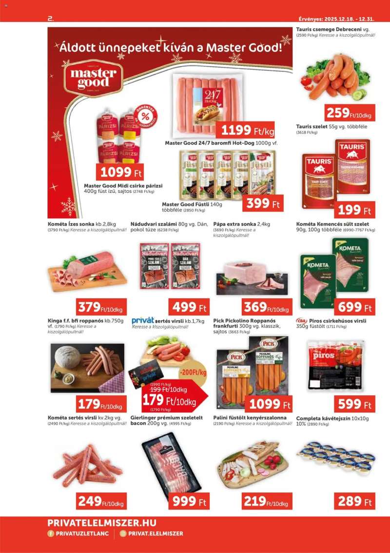 PRIVÁT Aktuális szórólap MAX 2 oldal