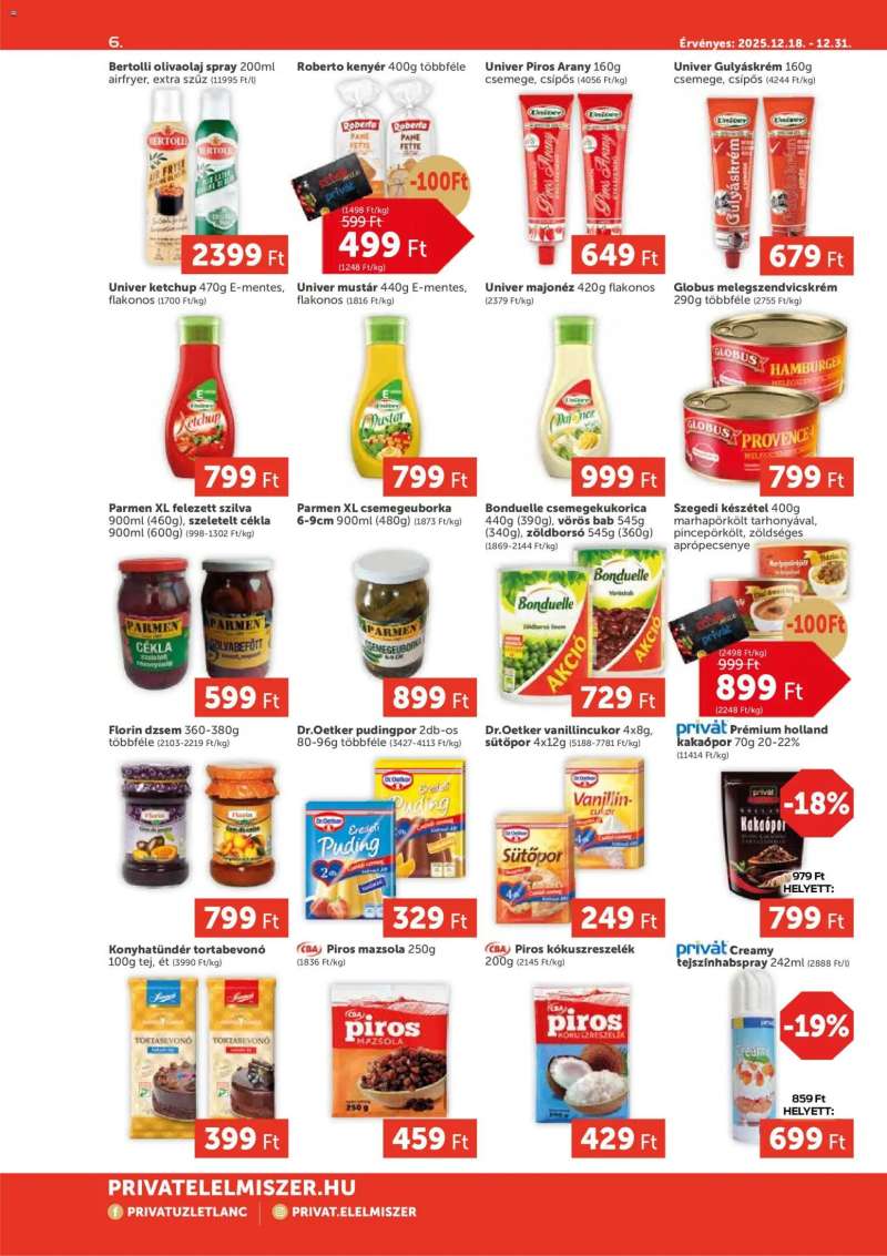 PRIVÁT Aktuális szórólap MAX 6 oldal