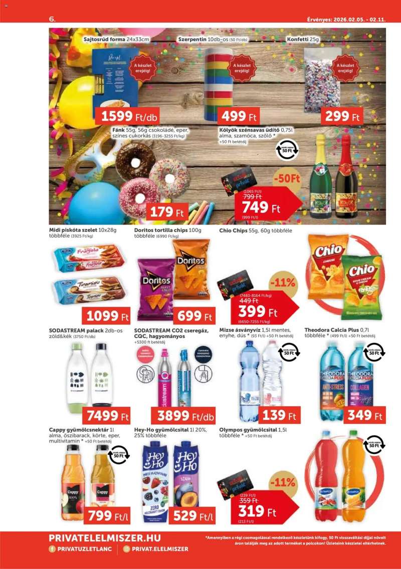 PRIVÁT Aktuális szórólap MAX 6 oldal