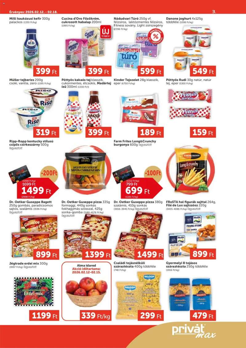 PRIVÁT Aktuális szórólap MAX 3 oldal