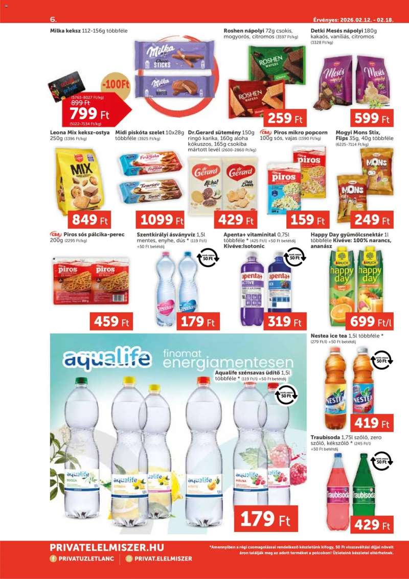 PRIVÁT Aktuális szórólap MAX 6 oldal