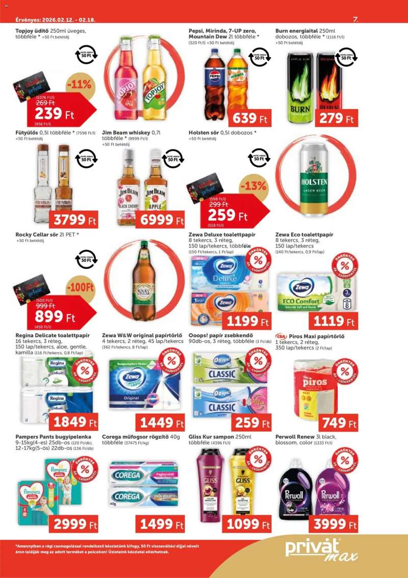 PRIVÁT Aktuális szórólap MAX 7 oldal