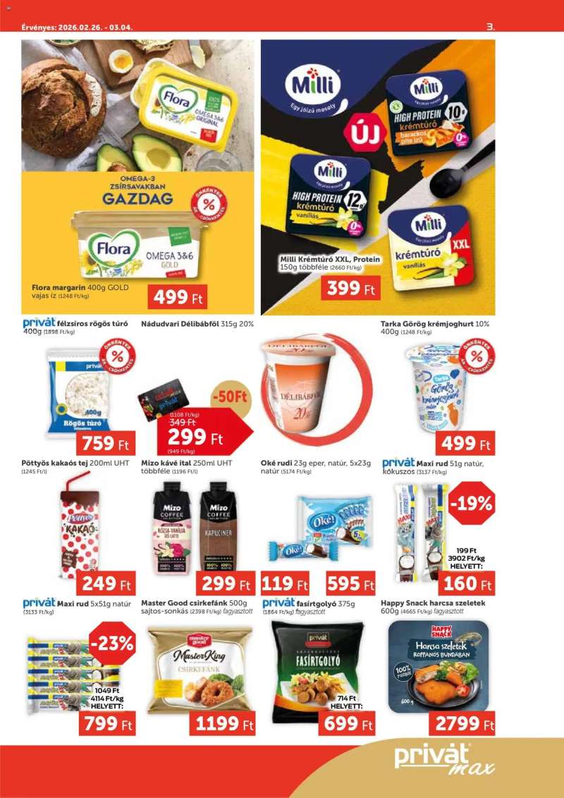 PRIVÁT Aktuális szórólap MAX 3 oldal