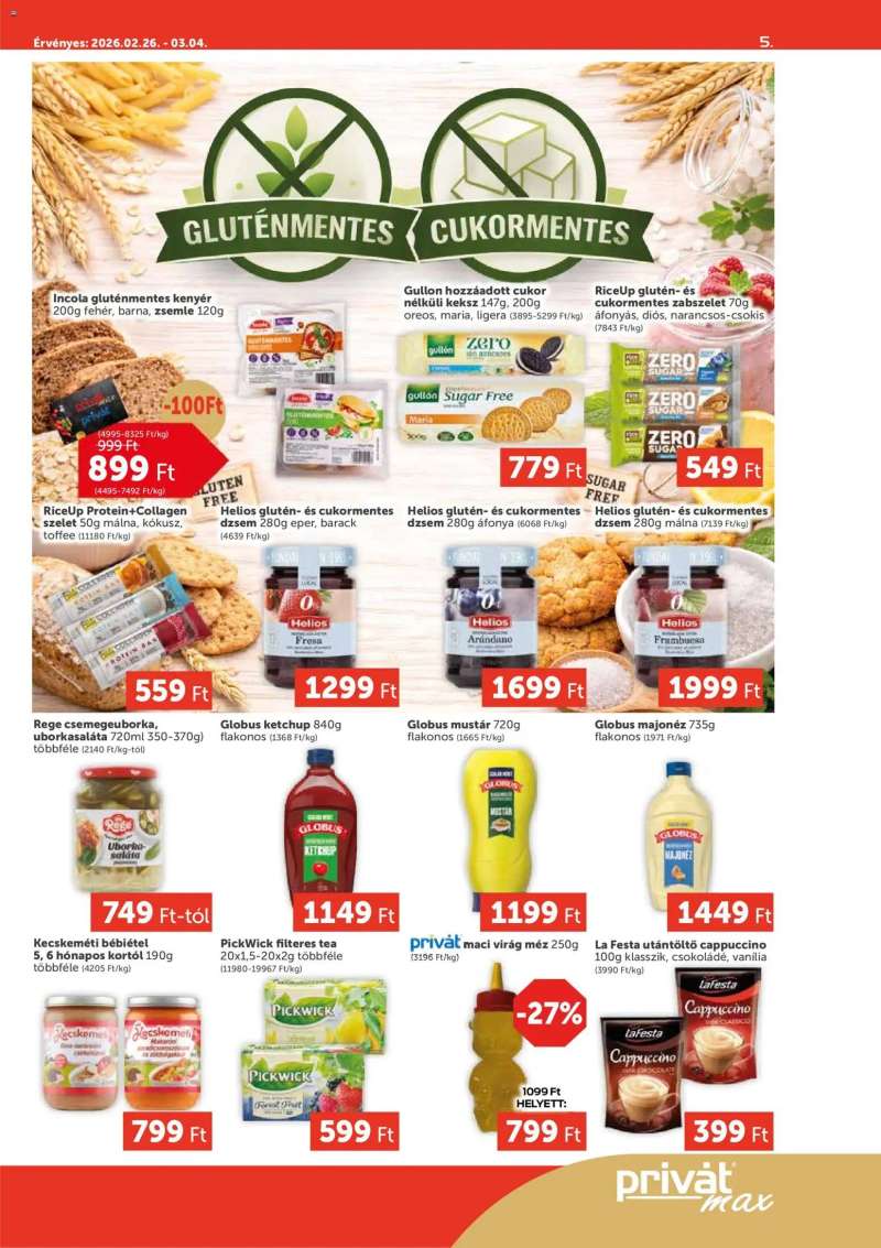 PRIVÁT Aktuális szórólap MAX 5 oldal