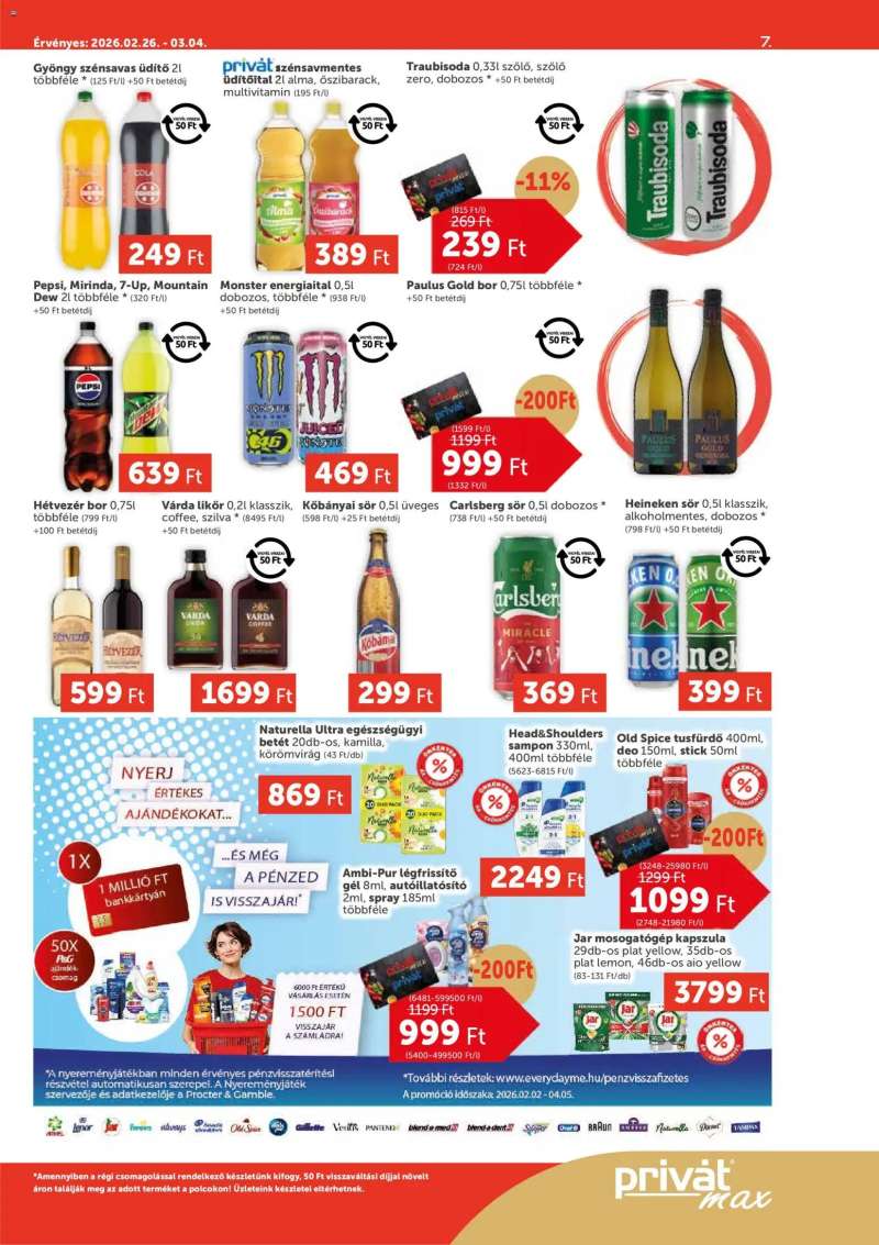 PRIVÁT Aktuális szórólap MAX 7 oldal