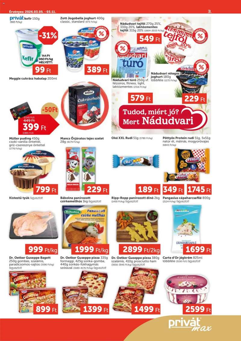 PRIVÁT PRIVÁT Aktuális szórólap MAX 3 oldal