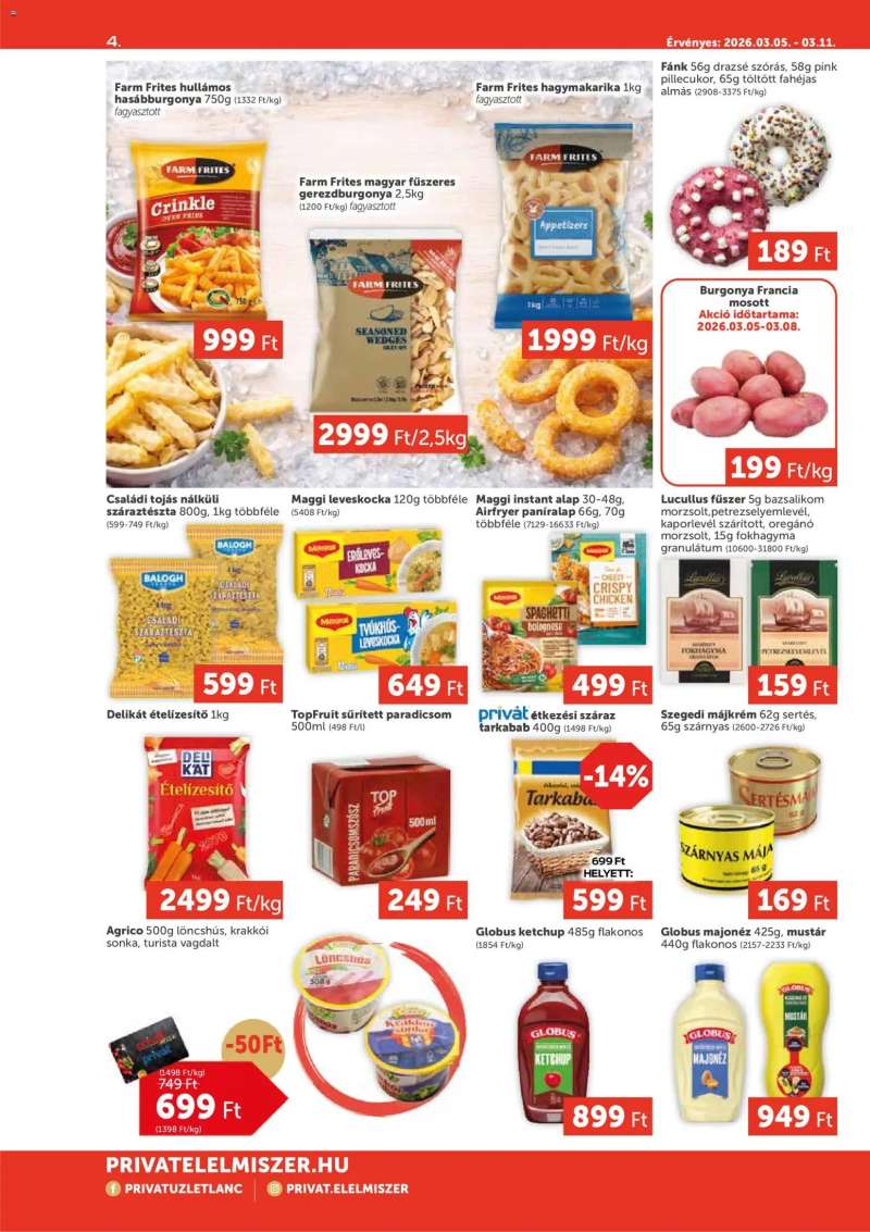 PRIVÁT PRIVÁT Aktuális szórólap MAX 4 oldal