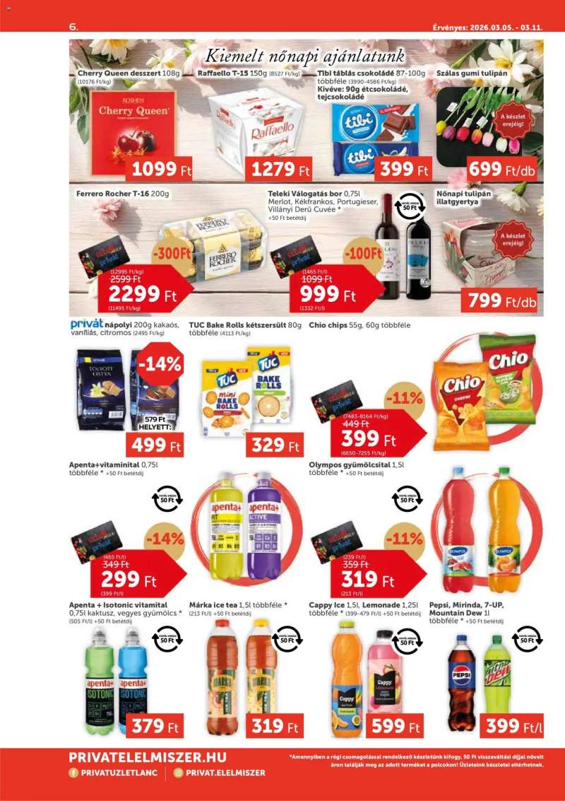 PRIVÁT PRIVÁT Aktuális szórólap MAX 6 oldal