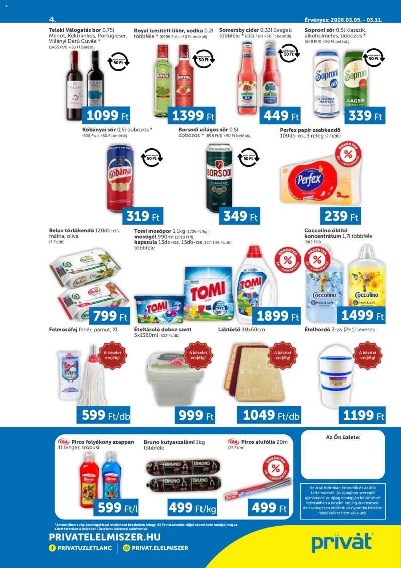 PRIVÁT PRIVÁT Déli vármegyék 4 oldal