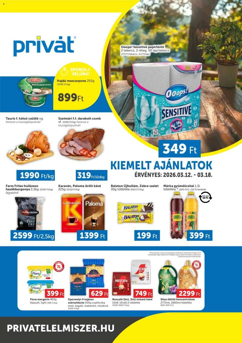 PRIVÁT PRIVÁT Déli vármegyék 1 oldal