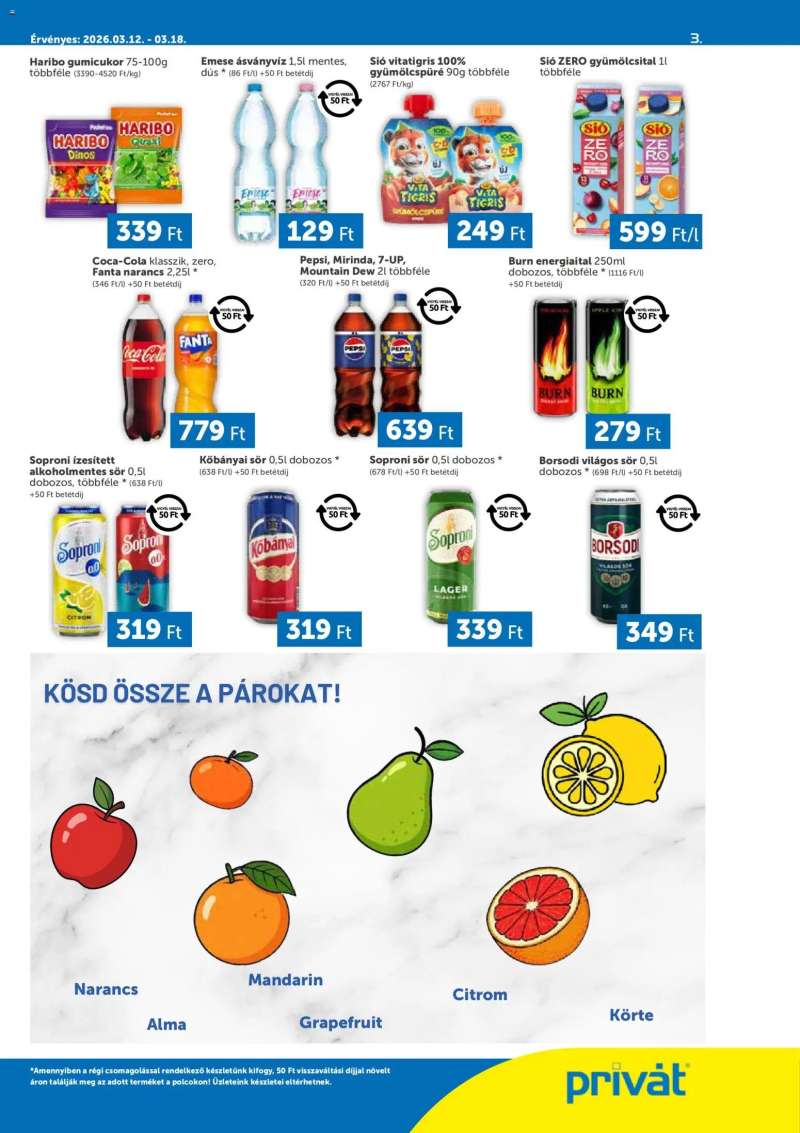 PRIVÁT PRIVÁT Déli vármegyék 3 oldal