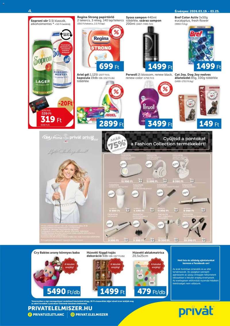 PRIVÁT PRIVÁT akciós újság 4 oldal