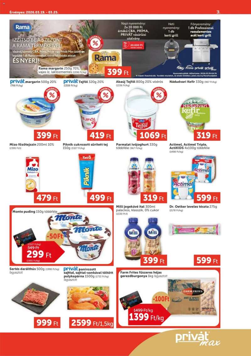 PRIVÁT PRIVÁT Aktuális szórólap MAX 3 oldal