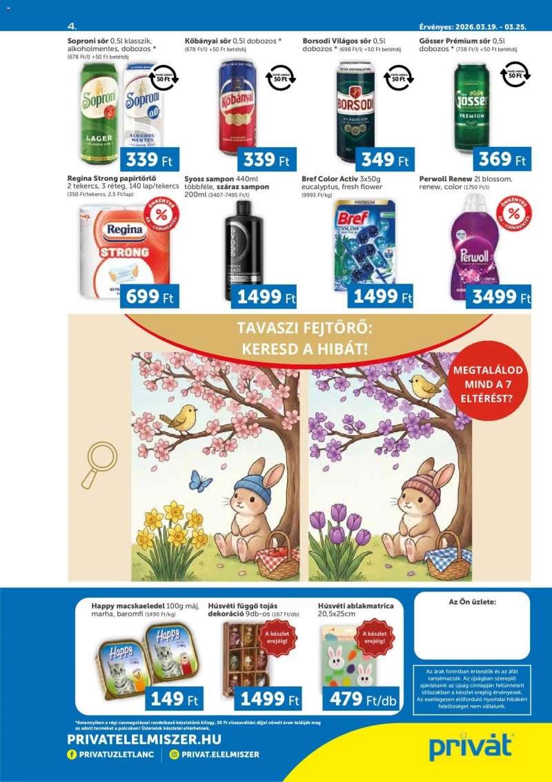 PRIVÁT PRIVÁT Déli vármegyék 4 oldal