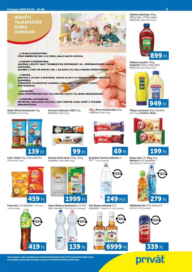 PRIVÁT PRIVÁT akciós újság 3 oldal
